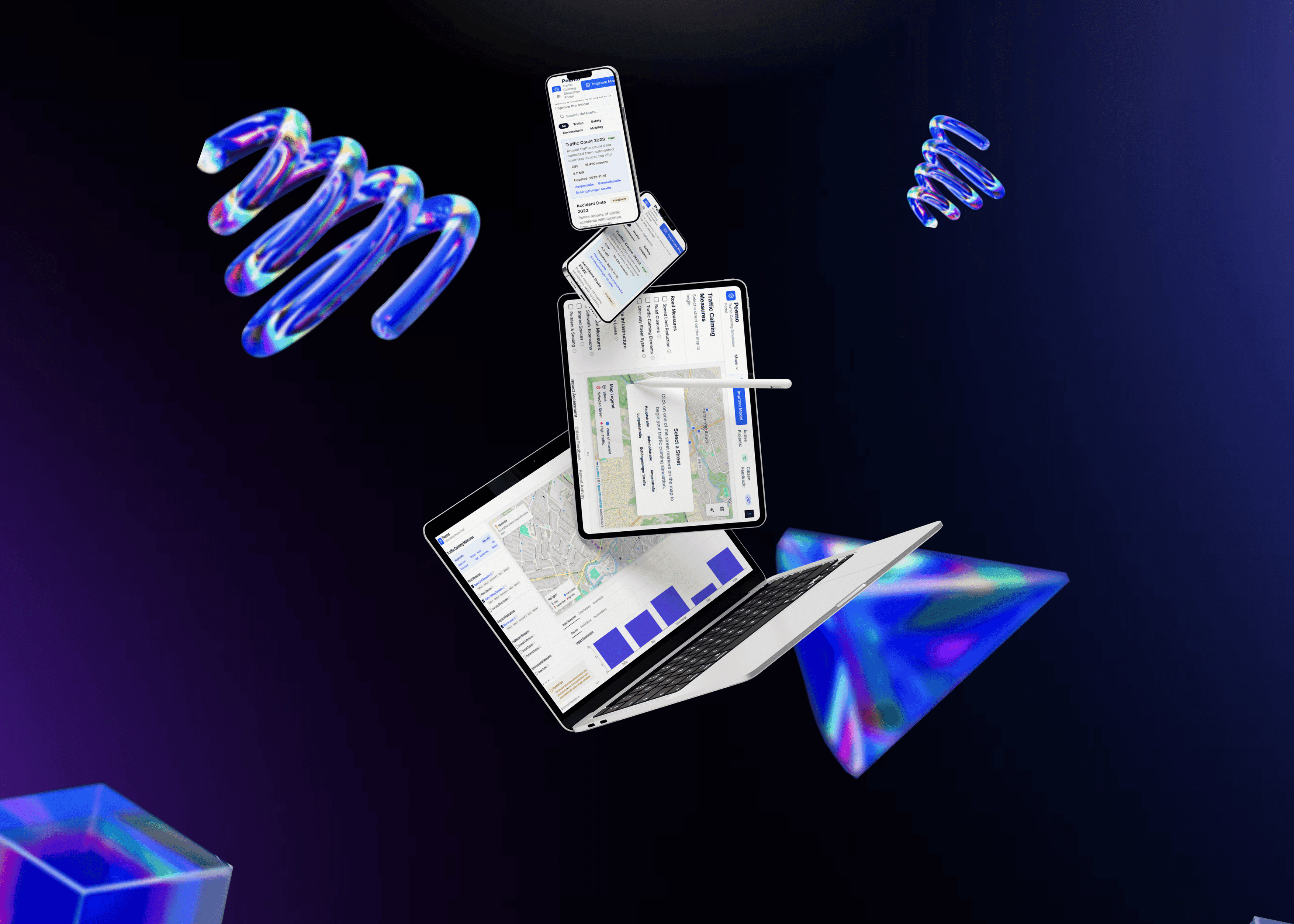 Project image of Traffic Calming Simulation Portal 